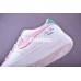 NIKE WMNS AIR FORCE 1 LOW WHITE PINK GREEN 314219-130