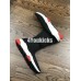 BALENCIAGA SPEED STRETCH-KNIT MID SNEAKERS BLACK WHITE RED