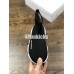 BALENCIAGA SPEED STRETCH-KNIT MID SNEAKERS BLACK WHITE YELLOW