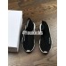 BALENCIAGA SPEED STRETCH-KNIT MID SNEAKERS BLACK WHITE
