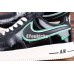 NIKE AIR FORCE 1 LOW BLACK WHITE GREEN AS4061-200