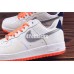 SUPREME x NIKE AIR FORCE 1 LOW WHITE ORANGE GREY AO6296-100