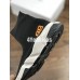 BALENCIAGA SPEED STRETCH-KNIT MID SNEAKERS BLACK WHITE WITH BB LOGO