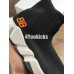 BALENCIAGA SPEED STRETCH-KNIT MID SNEAKERS BLACK WHITE WITH BB LOGO