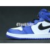 KID'S AIR JORDAN 1 MID ALT WHITE BLACK BLUE 555088-403