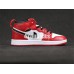 KID'S AIR JORDAN 1 MID ALT WHITE BLACK RED 555088-101