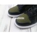 AIR JORDAN 1 MID GS OLIVE CANVAS BLACK 554725-301