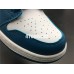 AIR JORDAN 1 MID GS WHITE BLUE PINK GREEN 555112-300
