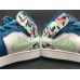 AIR JORDAN 1 MID GS WHITE BLUE PINK GREEN 555112-300