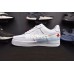 NIKE AIR FORCE 1 LOW WHITE BLUE RED 596728-109