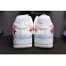 NIKE AIR FORCE 1 LOW WHITE BLUE RED 596728-109