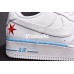 NIKE AIR FORCE 1 LOW WHITE BLUE RED 596728-109