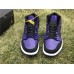 AIR JORDAN 1 MID BLACK PURPLE 554725-501