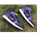 AIR JORDAN 1 MID BLACK PURPLE 554725-501