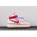 NIKE AIR FORCE 1 HI PRM 07 LV8 WHITE RED 806403-101