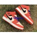 AIR JORDAN 1 MID BLACK ORANGE WHITE
