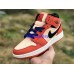 AIR JORDAN 1 MID BLACK ORANGE WHITE