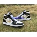 AIR JORDAN 1 MID PATENT BLACK WHITE GOLD 852542-007
