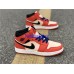 AIR JORDAN 1 MID GS BLACK ORANGE WHITE