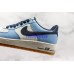 NIKE AIR FORCE 1 LOW 07 PRM BLACK WHITE BLUE 748981-402