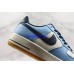 NIKE AIR FORCE 1 LOW 07 PRM BLACK WHITE BLUE 748981-402