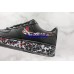 NIKE AIR FORCE 1 LOW BLACK WHITE RED PAINTING 315115-114
