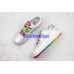 NIKE AIR FORCE 1 LOW WHITE SILVER RAINBOW 318275-101