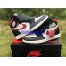 AIR JORDAN 1 HI BLACK WHITE GYM RED 555088-061