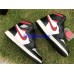 AIR JORDAN 1 HI BLACK WHITE GYM RED 555088-061