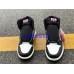 AIR JORDAN 1 HI GS BLACK WHITE GYM RED 555088-061