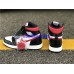 AIR JORDAN 1 HI GS BLACK WHITE GYM RED 555088-061