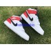 AIR JORDAN 1 MID WHITE RED BLACK 554724-116