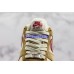 NIKE AIR FORCE 1 LOW JERSEY GOLD SPORT RED WHITE 488298-701