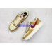 NIKE AIR FORCE 1 LOW JERSEY GOLD SPORT RED WHITE 488298-701