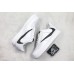 NIKE AIR FORCE 1 LOW WHITE BLACK BACKWARDS SWOOSH AQ8896-100