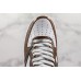 NIKE AIR FORCE 1 LOW WHITE BROWN BACKWARDS SWOOSH AQ3355-700
