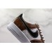 NIKE AIR FORCE 1 LOW WHITE BROWN BACKWARDS SWOOSH AQ3355-700
