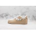 NIKE AIR FORCE 1 LOW WHITE KHAKI BROKE SWOOSH 315124-200