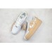 NIKE AIR FORCE 1 LOW WHITE KHAKI BROKE SWOOSH 315124-200