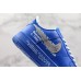 Off-White x Nike Air Force 1 Low Blue Silver AO4297-400