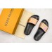 LV Waterfront 3D Black Sandal 01