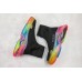BALENCIAGA TRIPLE S AIR KNIT MID SOCK BLACK RAINBOW