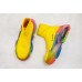 BALENCIAGA TRIPLE S AIR KNIT MID SOCK YELLOW RAINBOW