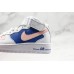 NIKE WMNS AIR FORCE 1 MID WHITE PINK BLUE 315186-001
