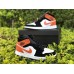 AIR JORDAN 1 MID BLACK WHITE STARFISH ORANGE 554724-058
