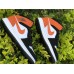 AIR JORDAN 1 MID BLACK WHITE STARFISH ORANGE 554724-058