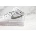 NIKE AIR FORCE 1 MID 07 WHITE SILVER REFLECTIVE LIGHT 366731-606