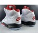 AIR JORDAN 5 RETRO FIRE RED SILVER TONGUE DA1911-102