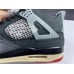 OFF-WHITE x AIR JORDAN 4 RETRO BRED BLACK RED CV9388-001