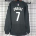 Brooklyn Nets #7 Durant black plush long sleeves Sweatshirt